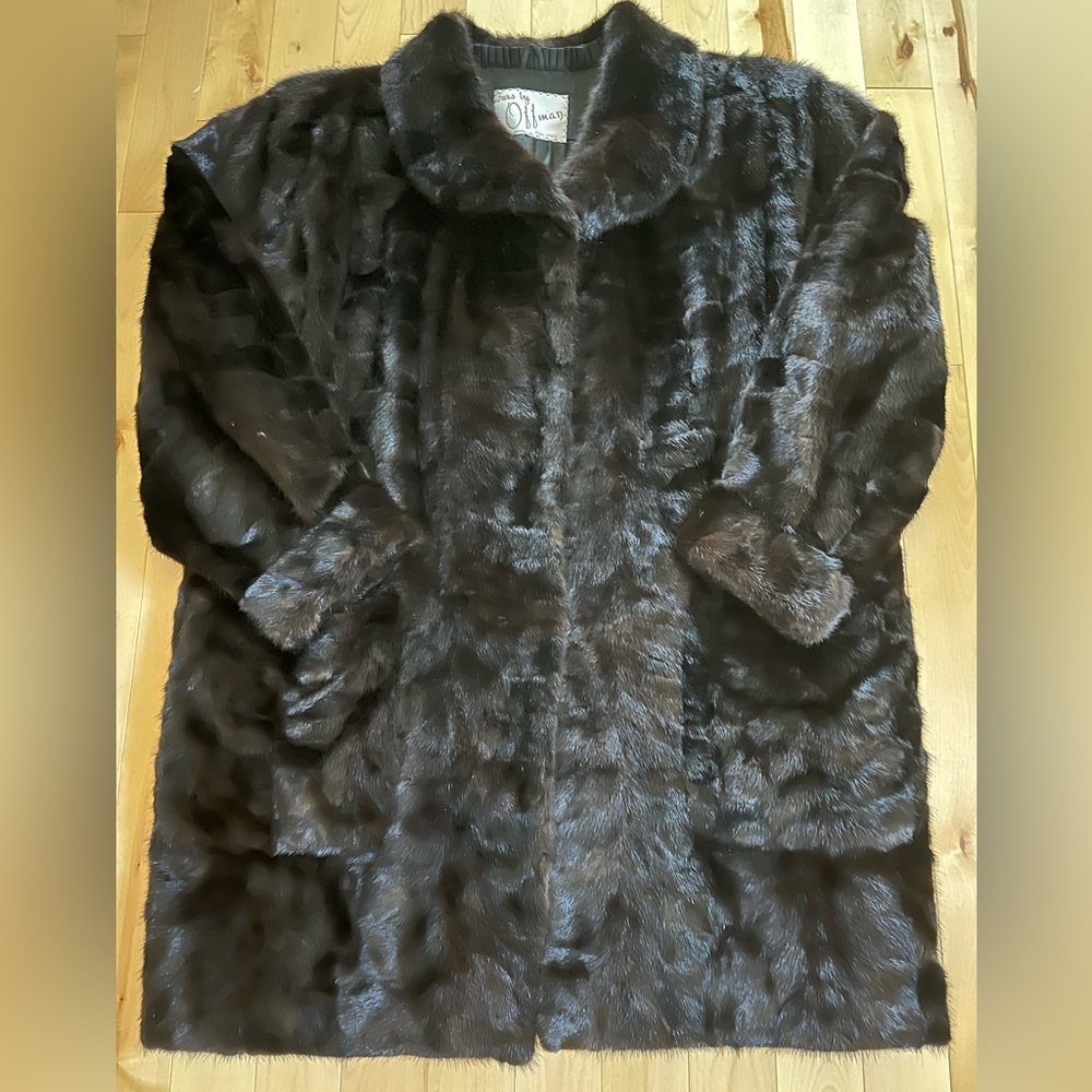 Genuine Short Mink Coat in L-XL